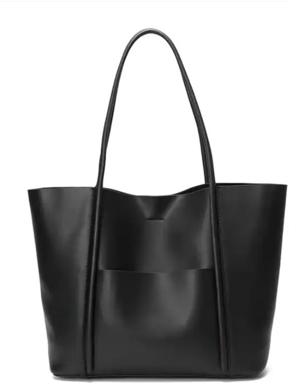 Brand new Black genuine Leather Tote Bag - Classic Women’s Shoulder Tote